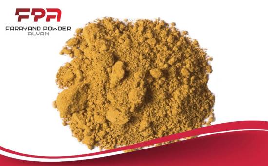 natural yellow iron oxide powder